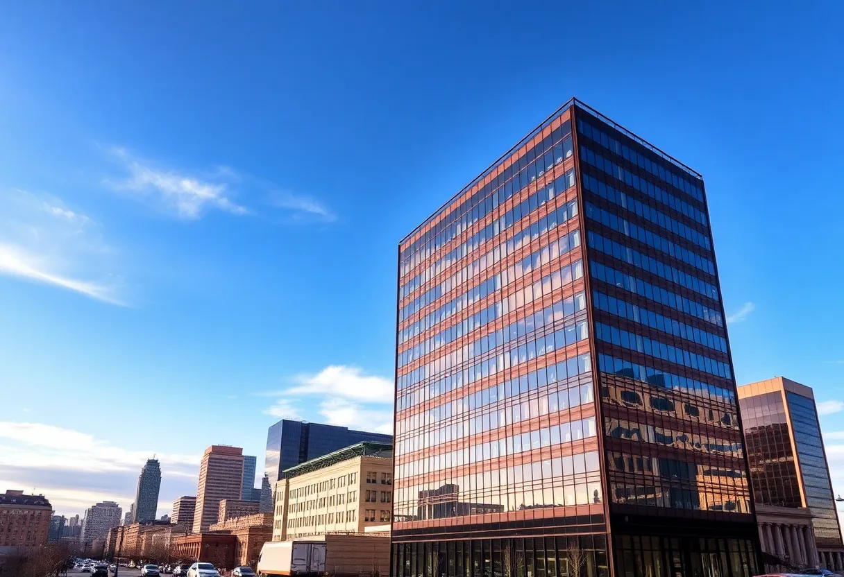 Modern office building in Colorado representing commercial real estate.